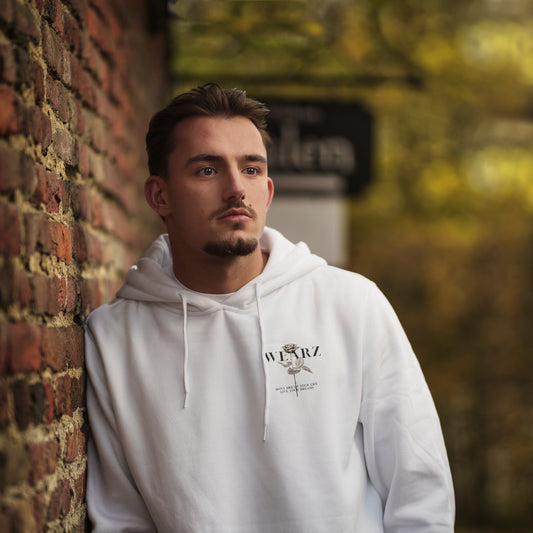 𝐇𝐞𝐚𝐯𝐲 𝐇𝐨𝐨𝐝𝐢𝐞 rose white